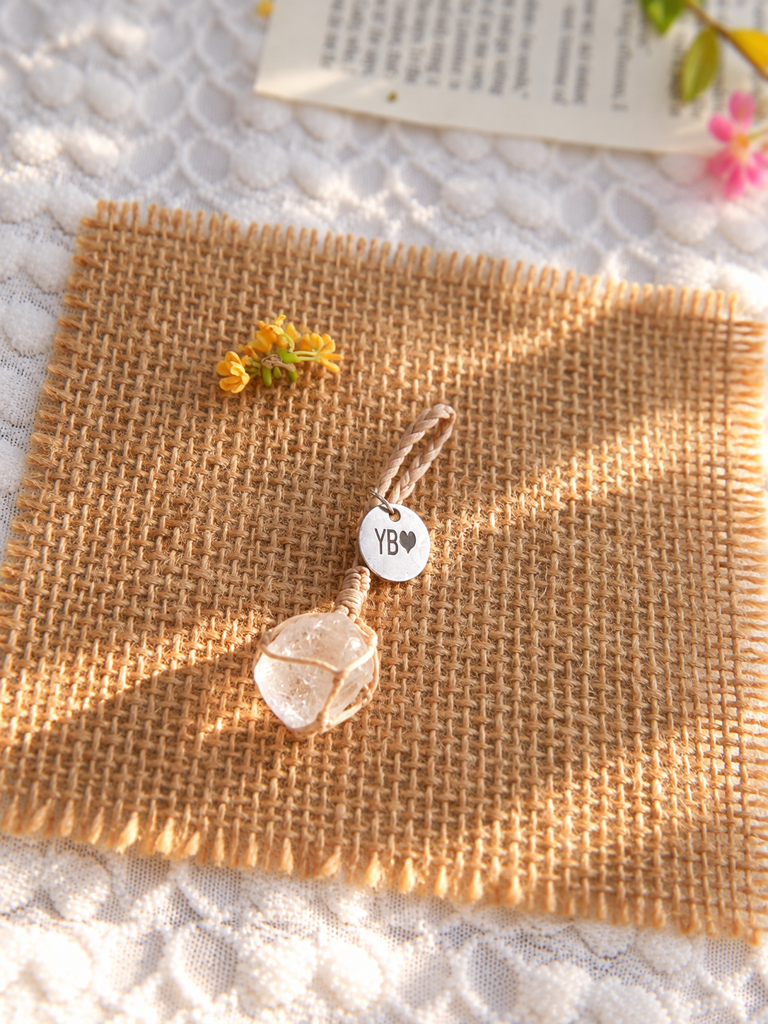 Clear Quartz Pet Pendant